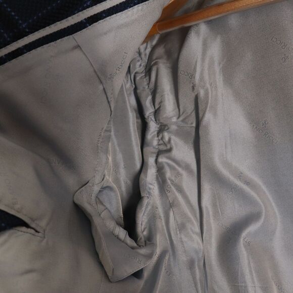 Stefano Ricci Men's 46 (EU58) 100% Cashmere Blue Plaid Sport Coat Blazer Jacket - Picture 7 of 14